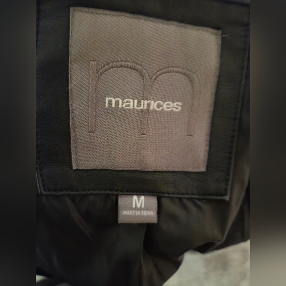 Maurices Quilted Black Leather - Picture 2 of 3